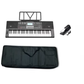 Teclado 61 teclas sensitivo con funda y pedal sustain Genérico 